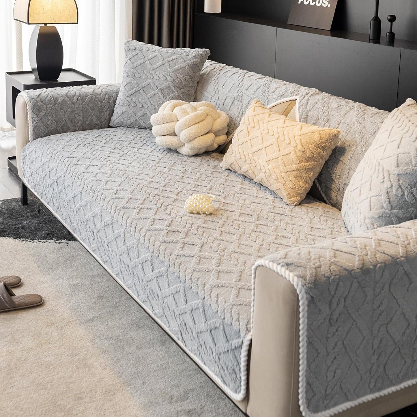 Gemütlicher Sofabezug für 3-Sitzer Sofas