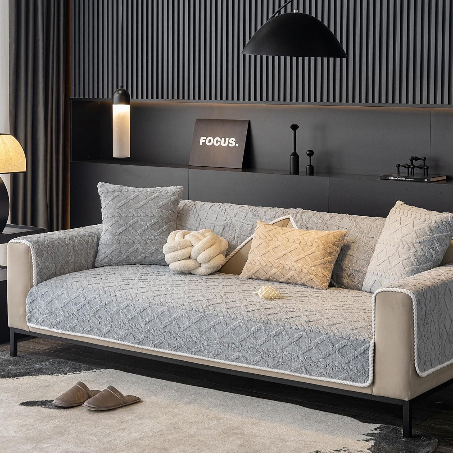 Gemütlicher Sofabezug für 3-Sitzer Sofas